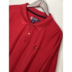 Chaps Ralph Lauren Red‎ Polo Shirt Mens 3XLT Short Sleeve Logo Cotton